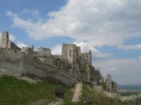 Beckov, severní část hradu