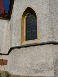 Chlístov, gotické okno kostela