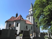 Předslav, kostel ze hřbitova
