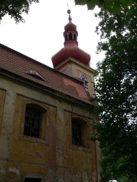 Kryry, věž kostela