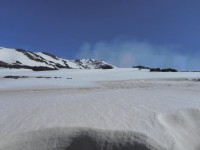 Etna, sněhové pole na jižním svahu