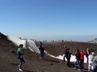 Etna, na okraji kráteru