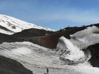 Etna, na okraji kráteru