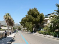Giardini Naxos, ulice při nábřeží