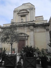Syrakusy, průčelí kostela ve statém městě