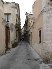 Syrakusy, jedna z uliček starého města