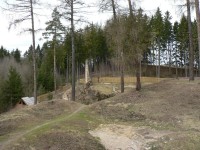 Pořešín, severní část hradu