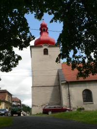 Poleň. věž kostela Všech Svatých