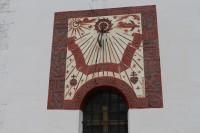 Lunz am See, sluneční hodiny na zdi kostela