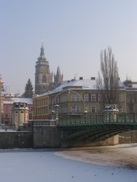 Hradec Králové - Bílá věž a Pražský most