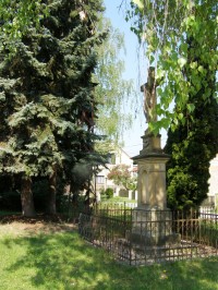 Bříza - pomník ukřižování se zvoničkou