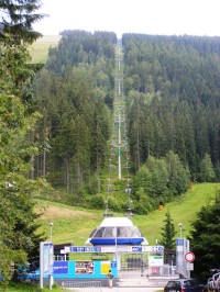 lanová dráha na Pláň - ski areál Svatý Petr