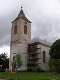 Nechanice - kostel Nanebevzetí Panny Marie