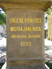 Jičín - pomník Mistra Jana Husa