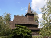 Dobříkov - dřevěný kostel Všech Svatých
