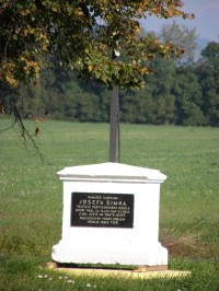 Pomník Josefa Šimka u Tuře