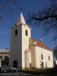 Týnec nad Labem - kostel stětí sv. Jana Křtitele