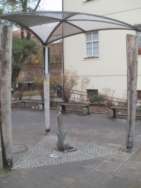 Hradec Králové - náměstíčko s vydrou Eliškou