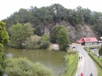 Hrad Kost - výhled k Bílému rybníku