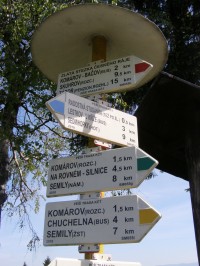 turistické rozcestí Kozákov 
