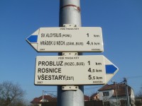 turistické rozcestí Dolní Přím 