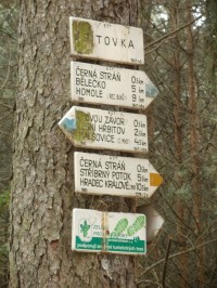 turistické rozcestí Sítovka - Hradecké lesy