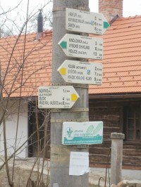 turistické rozcestí Hoděšovice