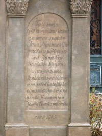 Chlumec nad Cidlinou - pomník se sochou sv. Jana Nepomuckého