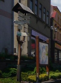 turistické rozcestí Úpice - náměstí T. G. Masaryka 