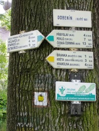 turistické rozcestí Dobenín (Václavice)