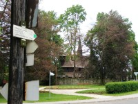 turistické rozcestí Broumov - u dřevěného kostela (u nemocnice)