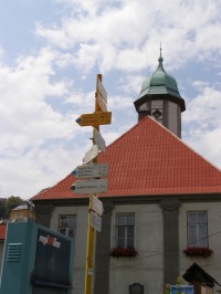 turistické rozcestí Javorník - náměstí