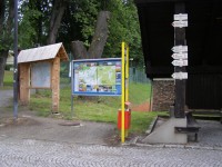 turistické rozcestí Lázně Jeseník - konečná bus