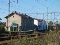 turistické rozcestí Uhersko - žst., nádraží