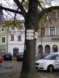 turistické rozcestí Litomyšl - Smetanovo náměstí