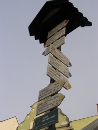 turistické rozcestí - Letohrad, náměstí