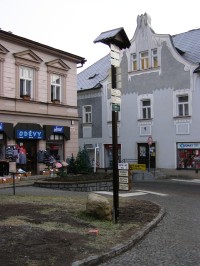 turistické rozcestí - Letohrad, náměstí