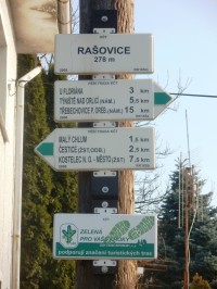 turistické rozcestí Rašovice
