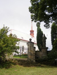 Mladějov - socha sv. Linharta 