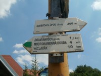 turistické rozcestí Svoboda nad Úpou - u nádraží