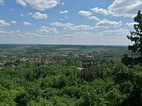 výhled nad Mníšek pod Brdy