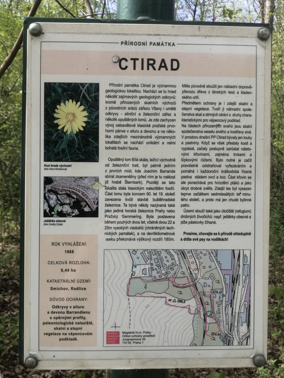 Přírodní památka Ctirad - Praha