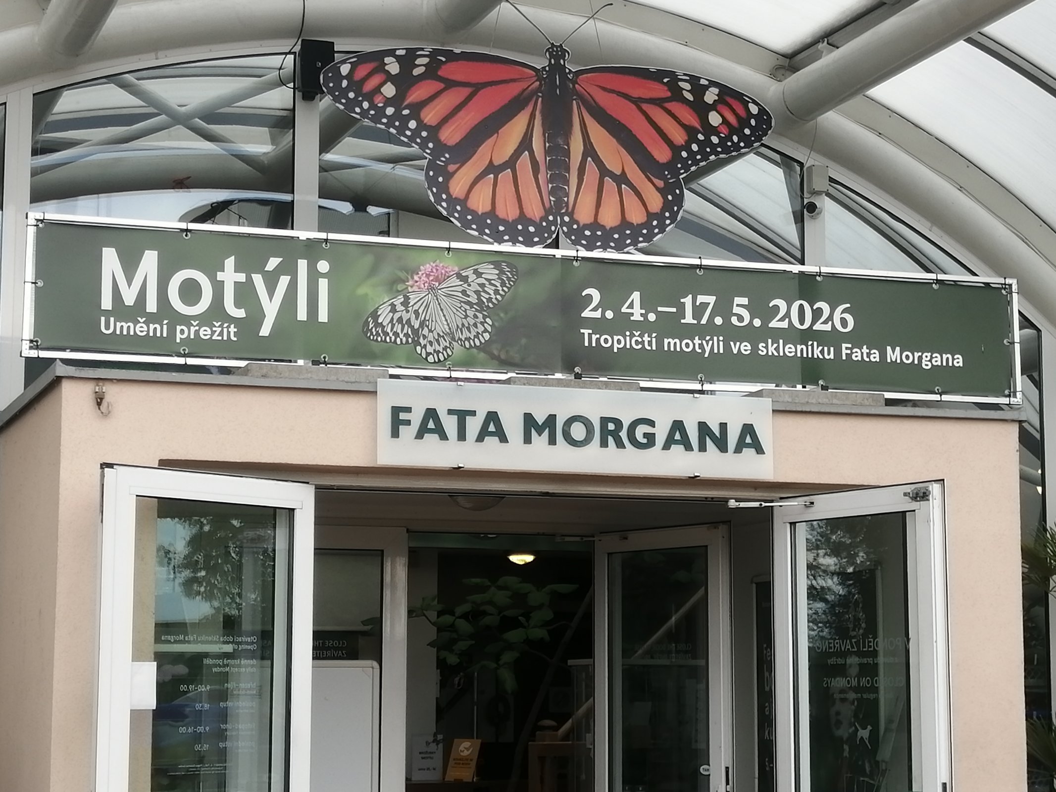 Motýli - Botanická zahrada Troja