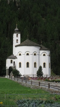 Kruhový kostel v Saas-Balen
