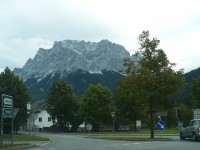 pohled na Zugspitze z Ehrwaldu