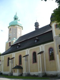 Horní Blatná - kostel sv. Vavřince