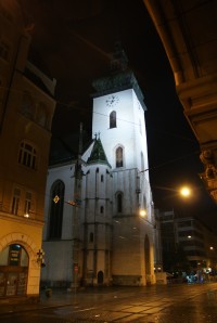 noční zmoklé Brno - sv. Jakub