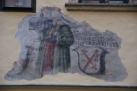 Olomouc – goticko-renesanční freska vinného šenku v Univerzitní ulici
