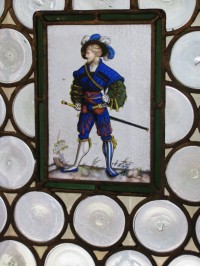 vitráž okna v Rytířském sále
