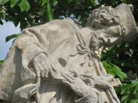 Loštice – barokní socha sv. Jana Nepomuckého (Palackého ul.)
